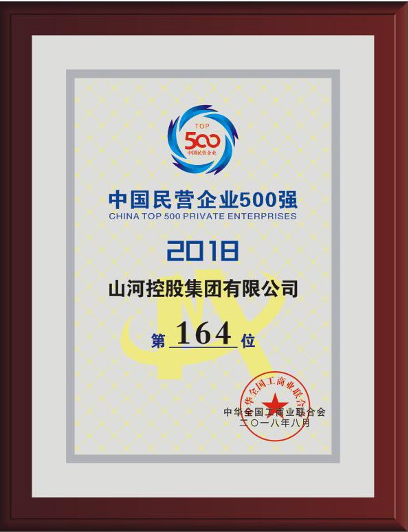 2018中國民營企業500強